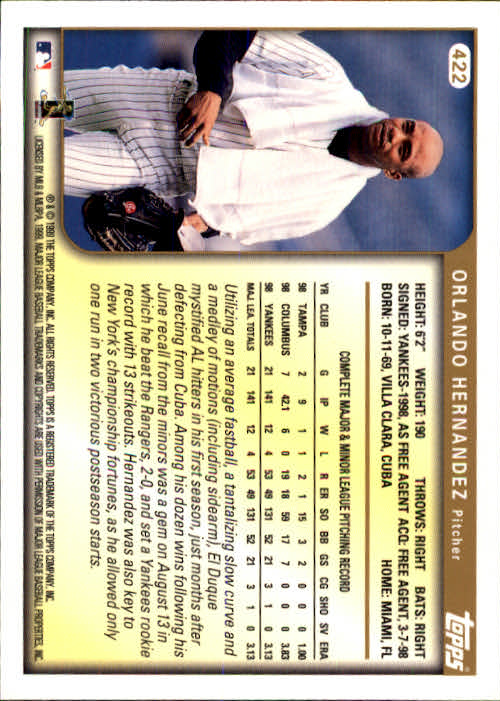 A2037- 1999 Topps Baseball Cards 253-463 +Inserts -You Pick- 15+ FREE US SHIP - Picture 329 of 399