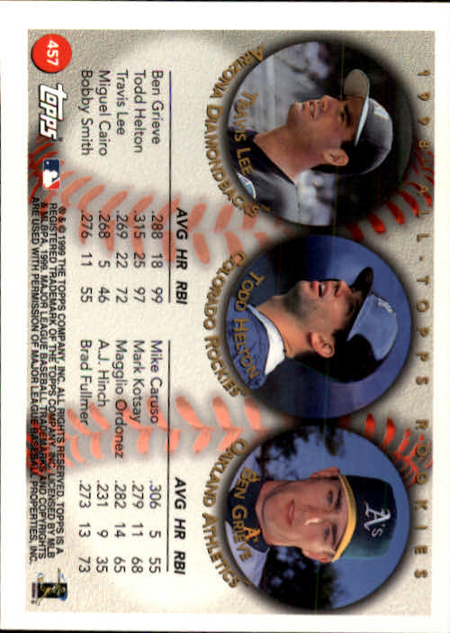 A2037- 1999 Topps Baseball Cards 253-463 +Inserts -You Pick- 15+ FREE US SHIP - Picture 379 of 399