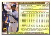 1999 Topps Oversize #A7 Ken Griffey Jr. back image