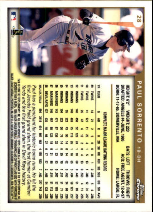 A1786- 1999 Topps Chrome BB Cards 1-262 +Rookies -You Pick- 15+ FREE US SHIP - Picture 44 of 431
