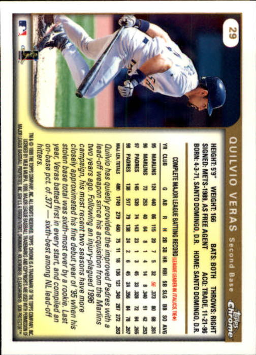 A1786- 1999 Topps Chrome BB Cards 1-262 +Rookies -You Pick- 15+ FREE US SHIP - Picture 46 of 431