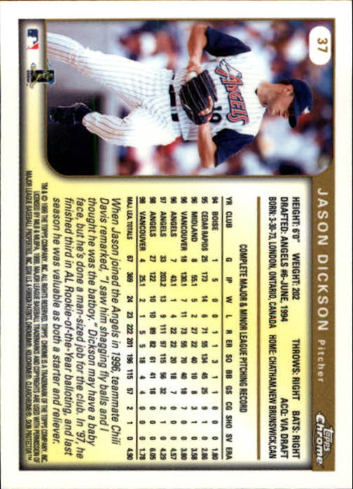 A1786- 1999 Topps Chrome BB Cards 1-262 +Rookies -You Pick- 15+ FREE US SHIP - Picture 58 of 431
