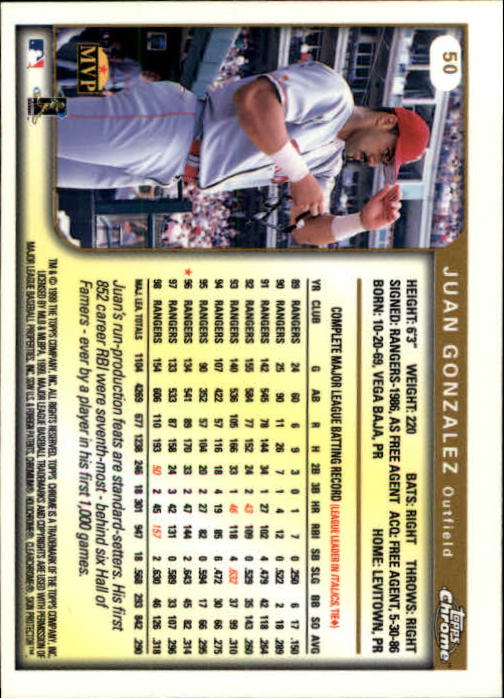 A1786- 1999 Topps Chrome BB Cards 1-262 +Rookies -You Pick- 15+ FREE US SHIP - Picture 82 of 431