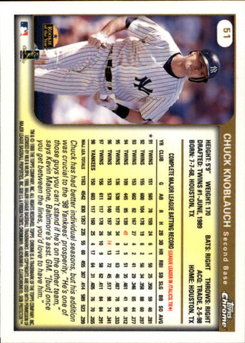 A1786- 1999 Topps Chrome BB Cards 1-262 +Rookies -You Pick- 15+ FREE US SHIP - Picture 84 of 431