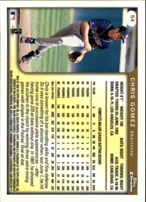 A1786- 1999 Topps Chrome BB Cards 1-262 +Rookies -You Pick- 15+ FREE US SHIP - Picture 88 of 431
