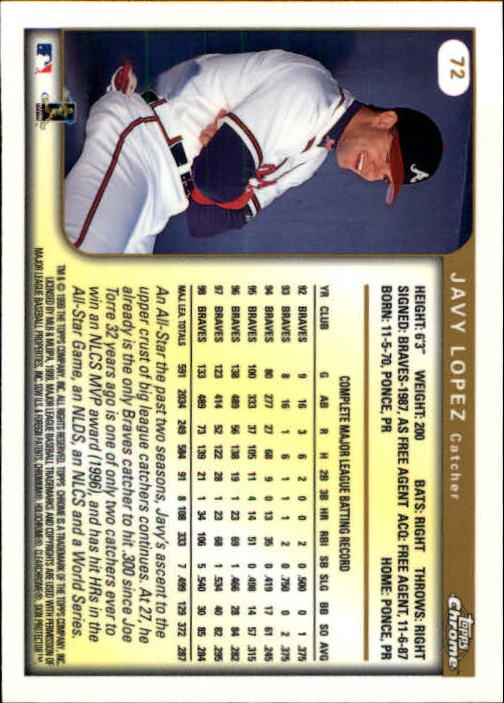 A1786- 1999 Topps Chrome BB Cards 1-262 +Rookies -You Pick- 15+ FREE US SHIP - Picture 117 of 431