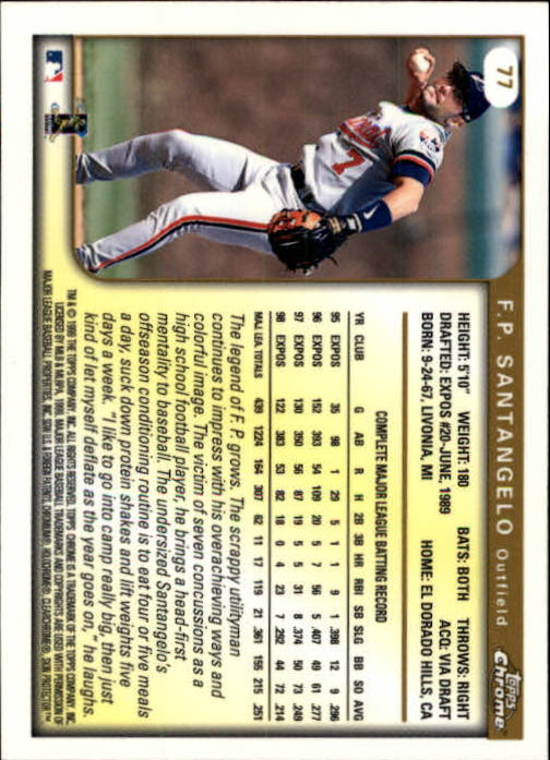 A1786- 1999 Topps Chrome BB Cards 1-262 +Rookies -You Pick- 15+ FREE US SHIP - Picture 125 of 431