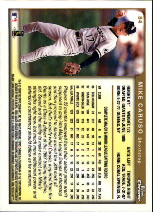 A1786- 1999 Topps Chrome BB Cards 1-262 +Rookies -You Pick- 15+ FREE US SHIP - Picture 139 of 431