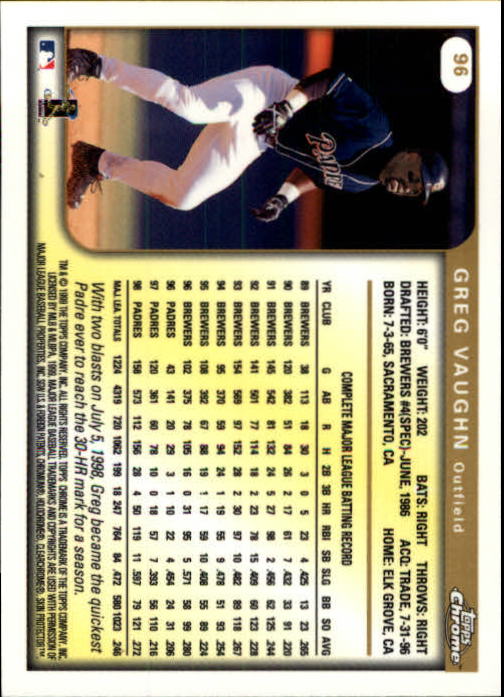 A1786- 1999 Topps Chrome BB Cards 1-262 +Rookies -You Pick- 15+ FREE US SHIP - Picture 159 of 431