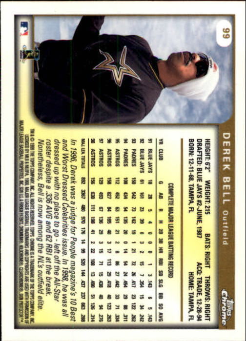 A1786- 1999 Topps Chrome BB Cards 1-262 +Rookies -You Pick- 15+ FREE US SHIP - Picture 165 of 431