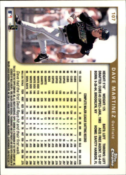 A1786- 1999 Topps Chrome BB Cards 1-262 +Rookies -You Pick- 15+ FREE US SHIP - Picture 177 of 431