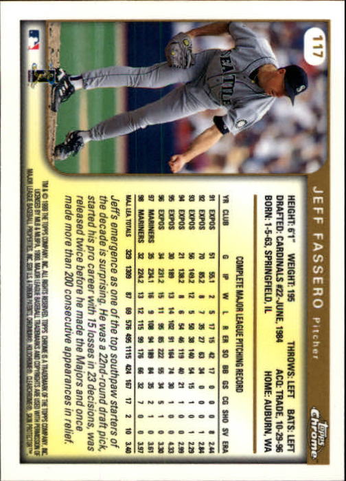 A1786- 1999 Topps Chrome BB Cards 1-262 +Rookies -You Pick- 15+ FREE US SHIP - Picture 197 of 431