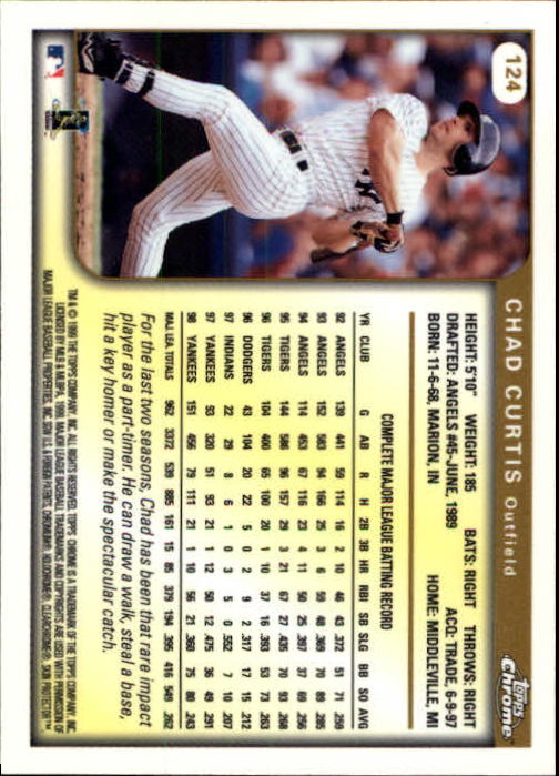 A1786- 1999 Topps Chrome BB Cards 1-262 +Rookies -You Pick- 15+ FREE US SHIP - Picture 211 of 431