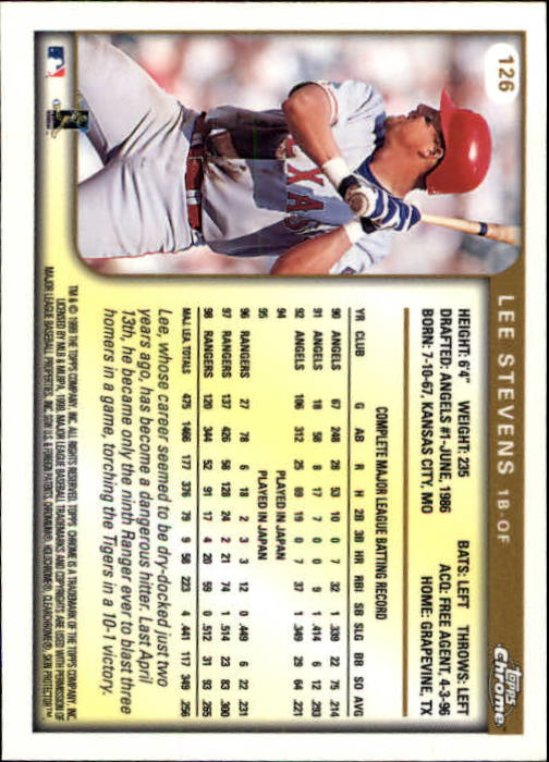 A1786- 1999 Topps Chrome BB Cards 1-262 +Rookies -You Pick- 15+ FREE US SHIP - Picture 213 of 431