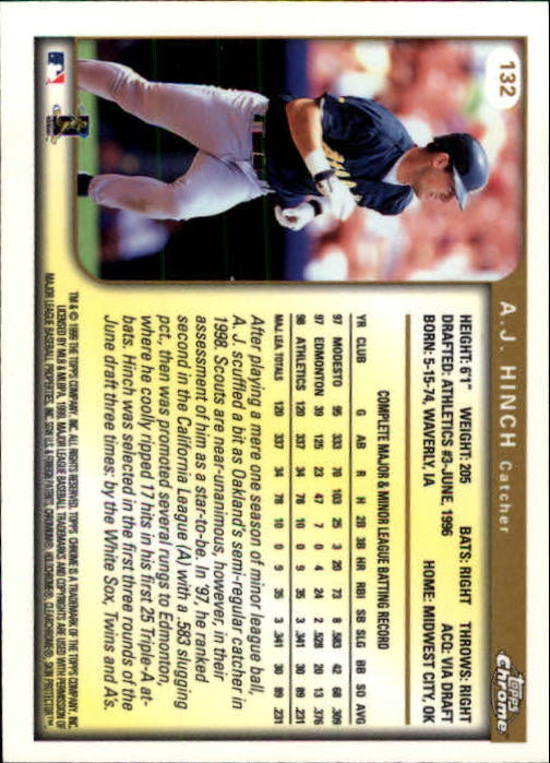 A1786- 1999 Topps Chrome BB Cards 1-262 +Rookies -You Pick- 15+ FREE US SHIP - Picture 225 of 431