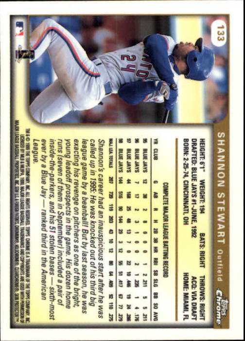 A1786- 1999 Topps Chrome BB Cards 1-262 +Rookies -You Pick- 15+ FREE US SHIP - Picture 227 of 431