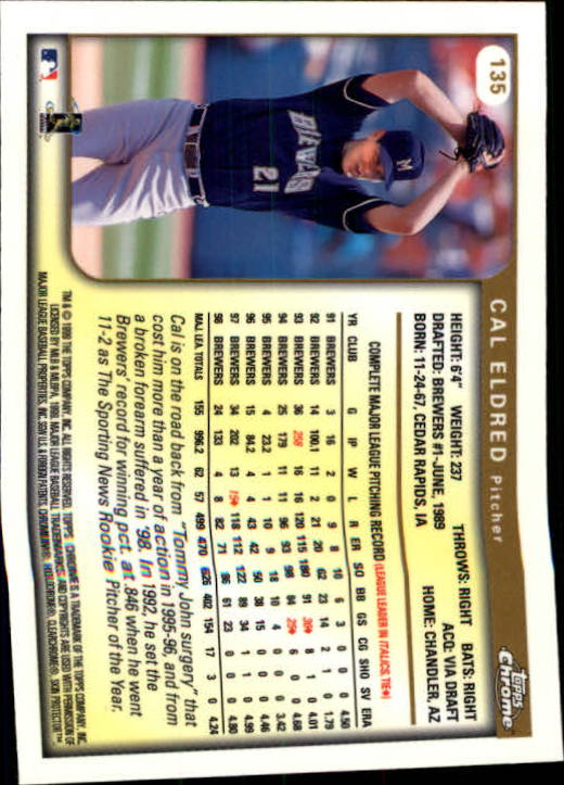 A1786- 1999 Topps Chrome BB Cards 1-262 +Rookies -You Pick- 15+ FREE US SHIP - Picture 231 of 431