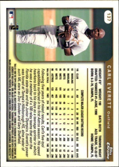 A1786- 1999 Topps Chrome BB Cards 1-262 +Rookies -You Pick- 15+ FREE US SHIP - Picture 235 of 431