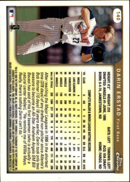 A1786- 1999 Topps Chrome BB Cards 1-262 +Rookies -You Pick- 15+ FREE US SHIP - Picture 239 of 431