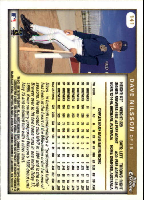 A1786- 1999 Topps Chrome BB Cards 1-262 +Rookies -You Pick- 15+ FREE US SHIP - Picture 241 of 431