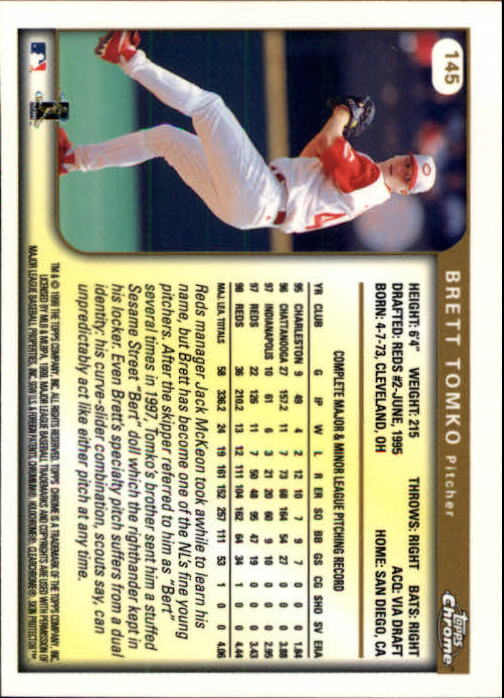 A1786- 1999 Topps Chrome BB Cards 1-262 +Rookies -You Pick- 15+ FREE US SHIP - Picture 249 of 431