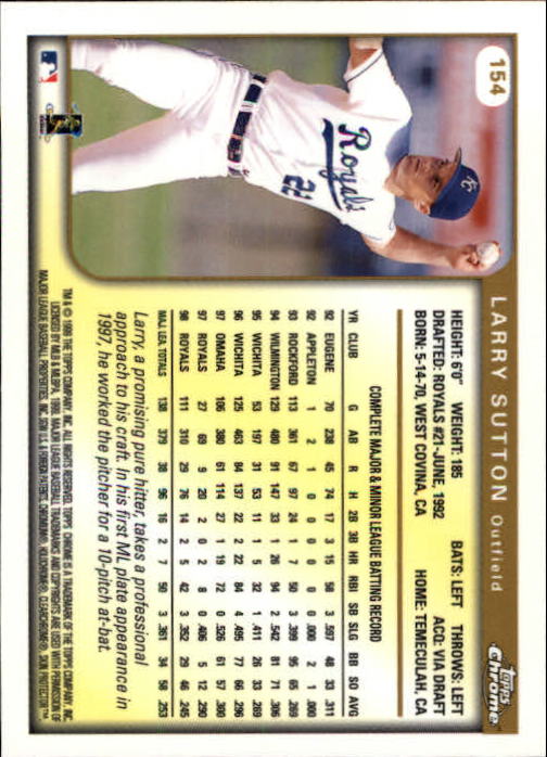 A1786- 1999 Topps Chrome BB Cards 1-262 +Rookies -You Pick- 15+ FREE US SHIP - Picture 263 of 431