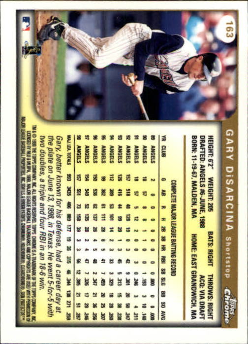 A1786- 1999 Topps Chrome BB Cards 1-262 +Rookies -You Pick- 15+ FREE US SHIP - Picture 281 of 431