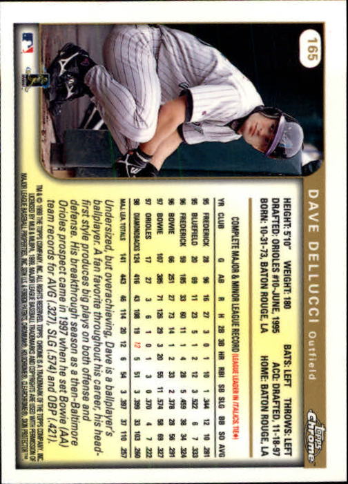 A1786- 1999 Topps Chrome BB Cards 1-262 +Rookies -You Pick- 15+ FREE US SHIP - Picture 285 of 431