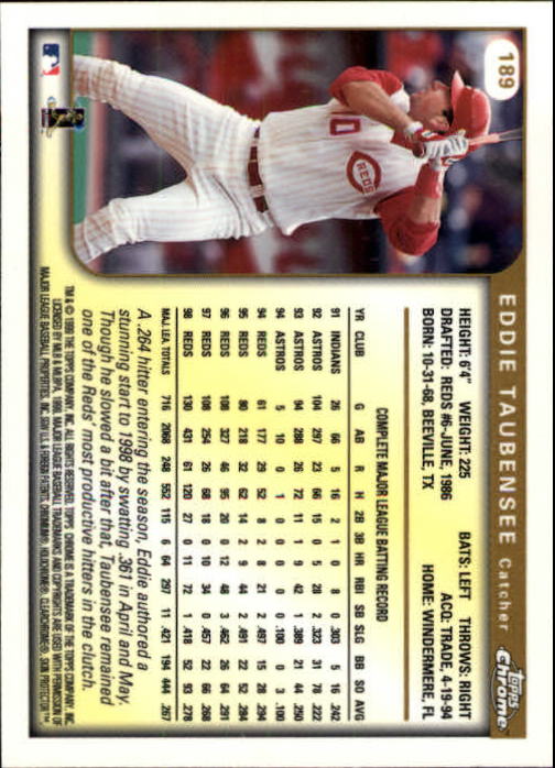A1786- 1999 Topps Chrome BB Cards 1-262 +Rookies -You Pick- 15+ FREE US SHIP - Picture 327 of 431
