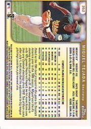 1999 Topps Chrome #352 Miguel Tejada back image