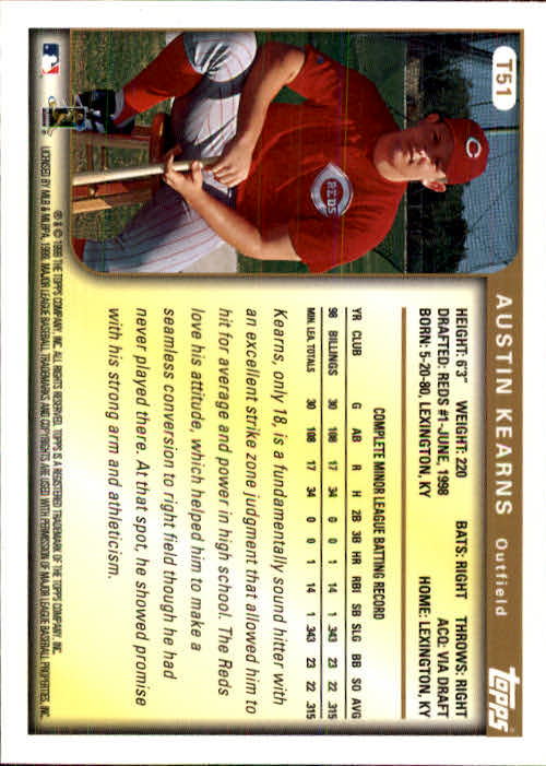 B0724- 1999 Topps Chrome Traded BB Karte #S 1-121 -du Pick- 15 + Gratis US - Bild 95 von 231
