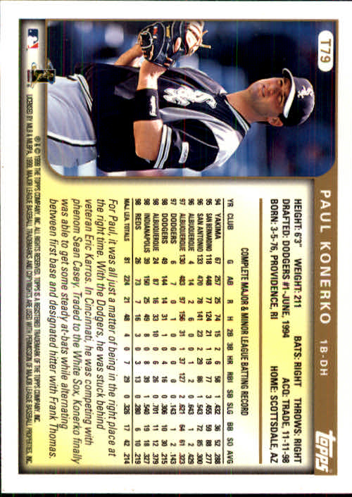 B0724- 1999 Topps Chrome Traded BB #s 1-121 +RCs -You Pick- 15+ FREE US SHIP