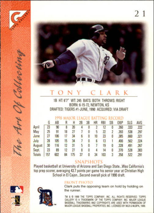 B1258- 1999 Topps Gallerie BB Karten 1-150 + Einsätze -du Pick- 15 + Kostenlose - Bild 41 von 300
