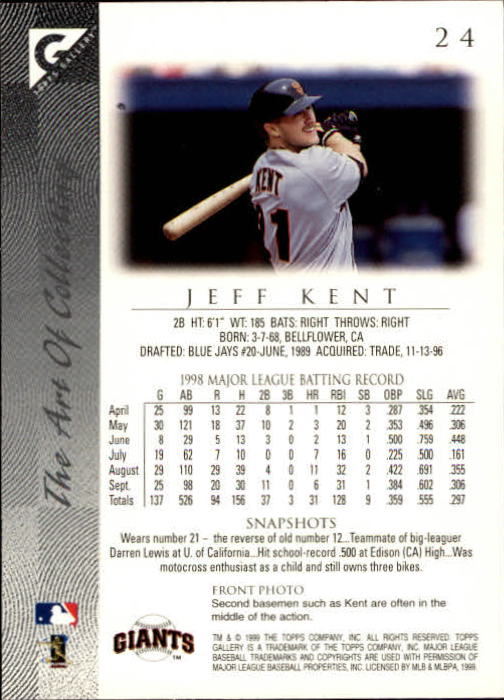 B1258- 1999 Topps Gallerie BB Karten 1-150 + Einsätze -du Pick- 15 + Kostenlose - Bild 47 von 300