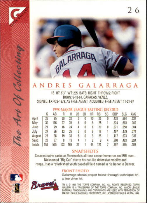 B1258- 1999 Topps Gallerie BB Karten 1-150 + Einsätze -du Pick- 15 + Kostenlose - Bild 51 von 300