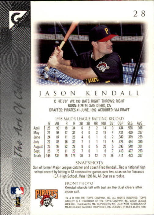 B1258- 1999 Topps Gallerie BB Karten 1-150 + Einsätze -du Pick- 15 + Kostenlose - Bild 55 von 300