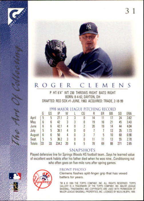 B1258- 1999 Topps Gallerie BB Karten 1-150 + Einsätze -du Pick- 15 + Kostenlose - Bild 59 von 300