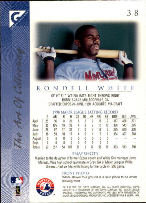 B1258- 1999 Topps Gallerie BB Karten 1-150 + Einsätze -du Pick- 15 + Kostenlose - Bild 73 von 300
