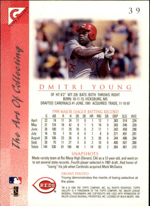 B1258- 1999 Topps Gallerie BB Karten 1-150 + Einsätze -du Pick- 15 + Kostenlose - Bild 75 von 300