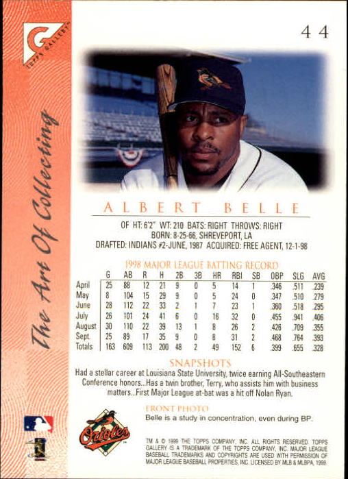B1258- 1999 Topps Gallerie BB Karten 1-150 + Einsätze -du Pick- 15 + Kostenlose - Bild 85 von 300