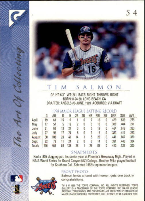 B1258- 1999 Topps Gallerie BB Karten 1-150 + Einsätze -du Pick- 15 + Kostenlose - Bild 105 von 300