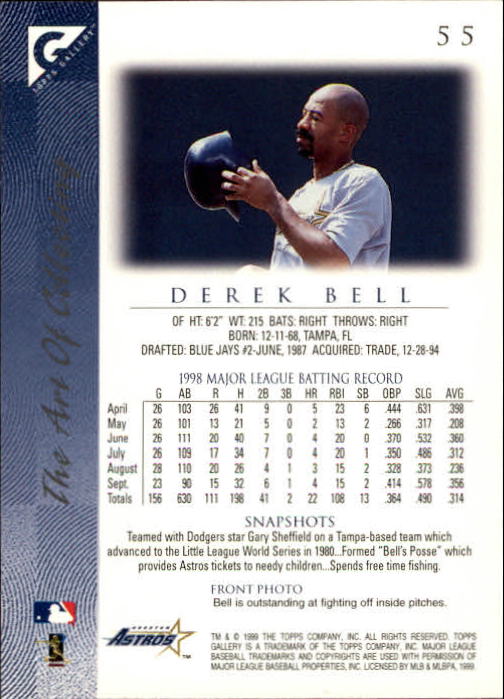 B1258- 1999 Topps Gallerie BB Karten 1-150 + Einsätze -du Pick- 15 + Kostenlose - Bild 107 von 300