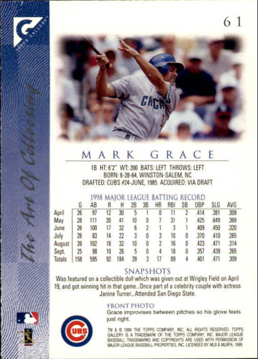 B1258- 1999 Topps Gallerie BB Karten 1-150 + Einsätze -du Pick- 15 + Kostenlose - Bild 119 von 300