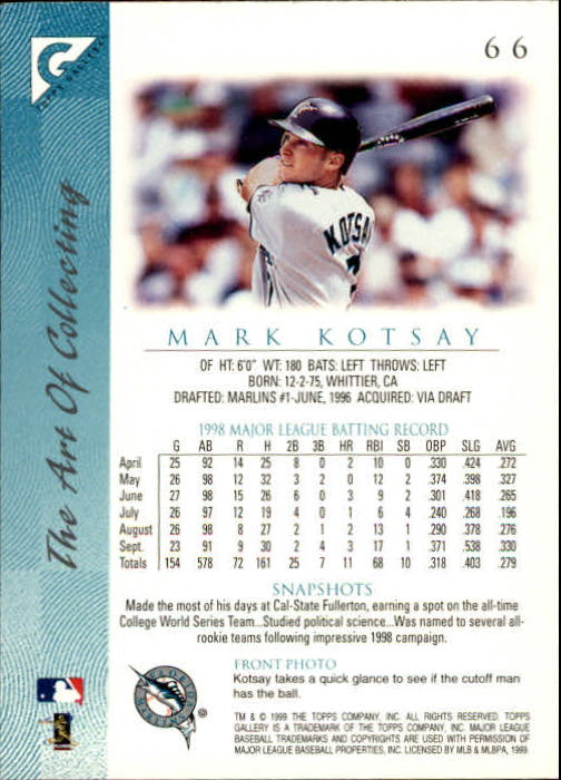 B1258- 1999 Topps Gallerie BB Karten 1-150 + Einsätze -du Pick- 15 + Kostenlose - Bild 129 von 300