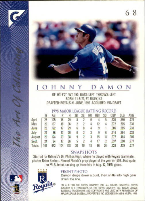 B1258- 1999 Topps Gallerie BB Karten 1-150 + Einsätze -du Pick- 15 + Kostenlose - Bild 133 von 300