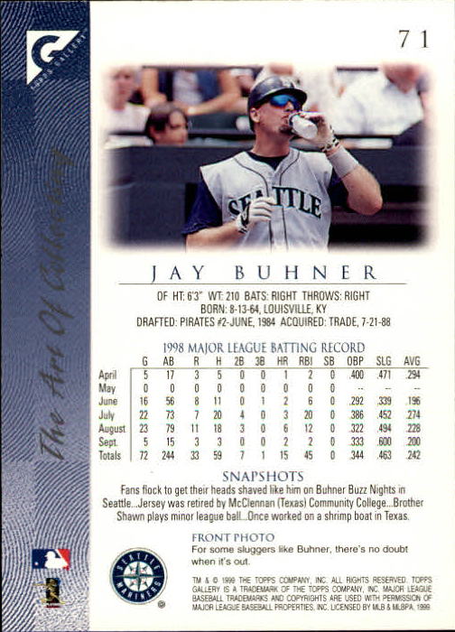 B1258- 1999 Topps Gallerie BB Karten 1-150 + Einsätze -du Pick- 15 + Kostenlose - Bild 139 von 300
