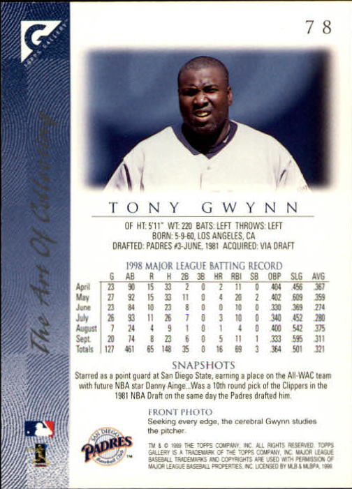 B1258- 1999 Topps Gallerie BB Karten 1-150 + Einsätze -du Pick- 15 + Kostenlose - Bild 153 von 300