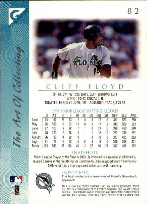 B1258- 1999 Topps Gallerie BB Karten 1-150 + Einsätze -du Pick- 15 + Kostenlose - Bild 161 von 300