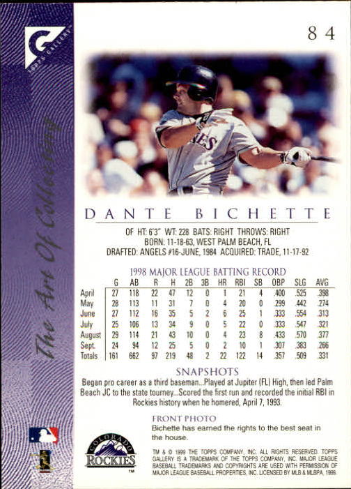 B1258- 1999 Topps Gallerie BB Karten 1-150 + Einsätze -du Pick- 15 + Kostenlose - Bild 165 von 300