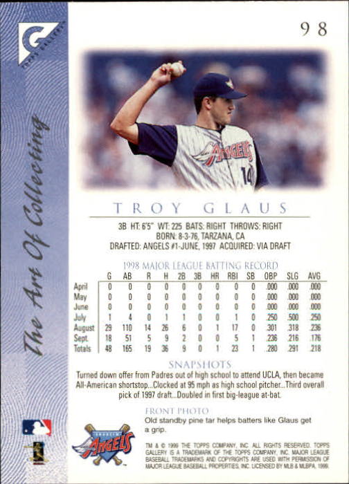 B1258- 1999 Topps Gallerie BB Karten 1-150 + Einsätze -du Pick- 15 + Kostenlose - Bild 193 von 300